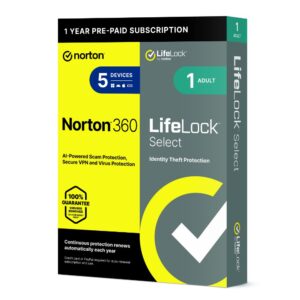 Norton 360 with LifeLock 3 Device (1 Year)